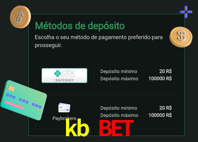 O cassino kb bet oferece uma grande variedade de métodos de pagamento